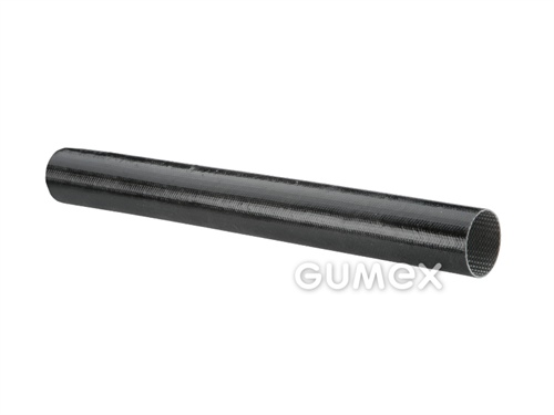 Ochranný návlek ISOTEX na káble, 6mm, sklené vlákno potiahnuté silikónom, samozhášavý (UL 1441 VW-1, UL 94-V0), -40°C/+180°C, čierny